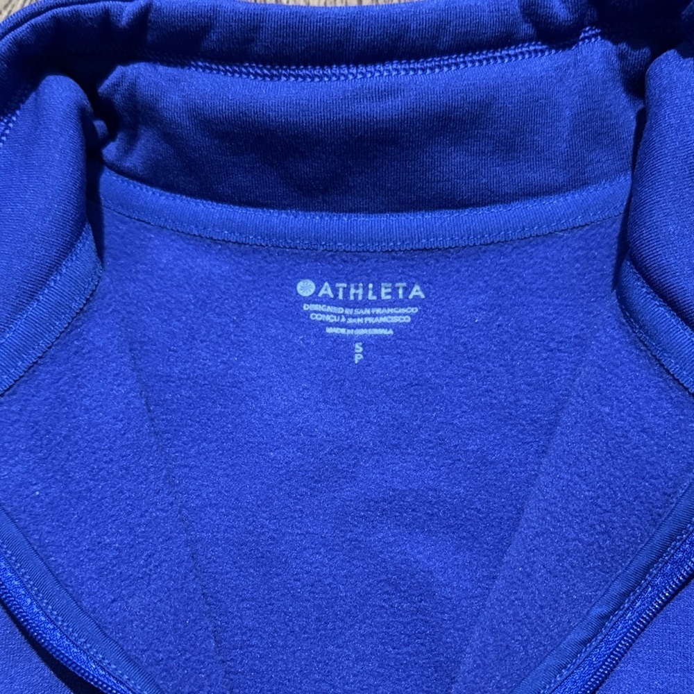 Athleta Women's Purple Quarter-Zip Sz S - Picture 2 of 4